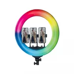 PLOKAMA LIVE-R56 Pro 22 inch 56CM Soft LED RGB Ring Light – Black - Image 2