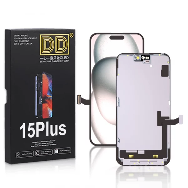 Soft OLED iPhone 15 Plus Display and Touch Screen Digitizer Assembly