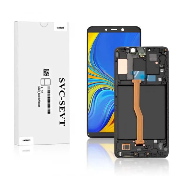 Genuine LCD Screen For Samsung Galaxy A9 2018 (A920F) With Frame & Touchpad – Black  (GH82-18308A)