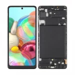 Replacement LCD Screen For Samsung Galaxy A71 (A715F) Black – With Frame