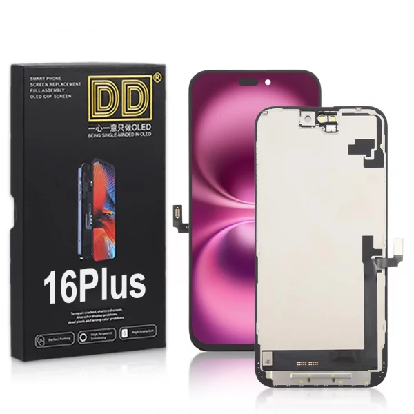 Soft OLED iPhone 16 Plus Display and Touch Screen Digitizer Assembly