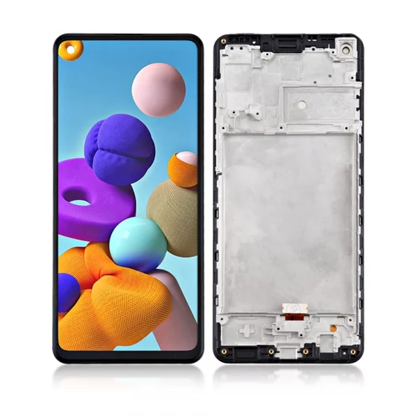 Premium A+ LCD Screen For Samsung Galaxy A21S (A217F) – With Frame
