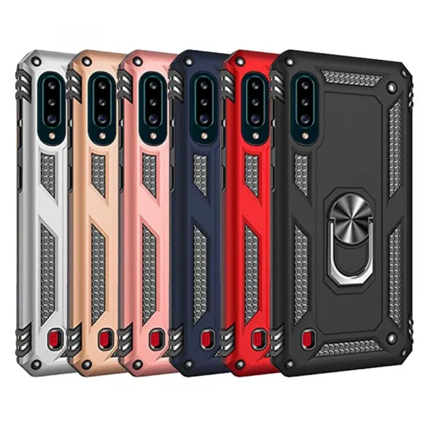 Slim Shockproof Ring Armor Stand Phone Case for Samsung Galaxy A20s (A207F)