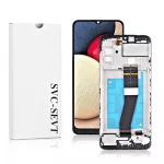 Genuine LCD Screen For Samsung Galaxy A02S (A025F) With Frame and Touchpad – Black  (GH81-20181A)