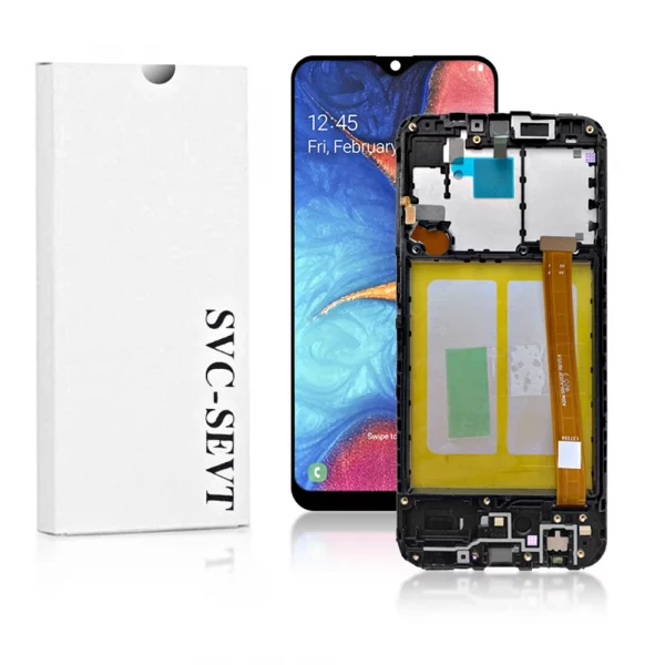 Genuine LCD Screen For Samsung Galaxy A20e (A202F) With Frame and Touchpad – Black  (GH82-20186A)