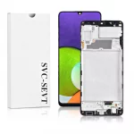 Genuine LCD Screen For Samsung Galaxy A22 4G (A225F) With Frame and Touchpad – Black  (GH82-26047A)