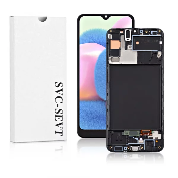 Genuine LCD Screen For Samsung Galaxy A30s (A307F) With Frame and Touchpad – Black  (GH82-21329A)