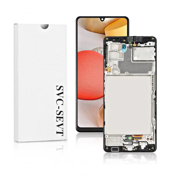 Genuine LCD Screen for Samsung Galaxy A42 5G (A426B) with Frame and Touchpad – Black  (GH82-24375A)