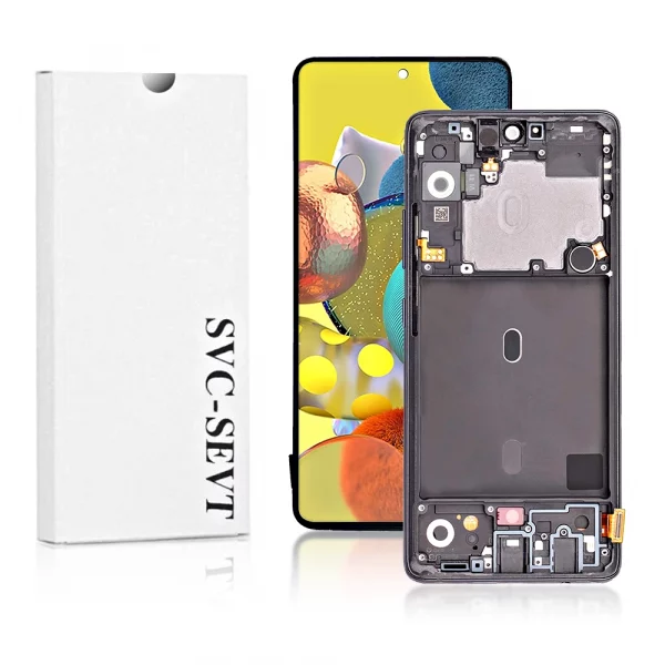 Genuine LCD Screen For Samsung Galaxy A51 5G (A516F) With Frame and Touchpad – Black  (GH82-23100A)