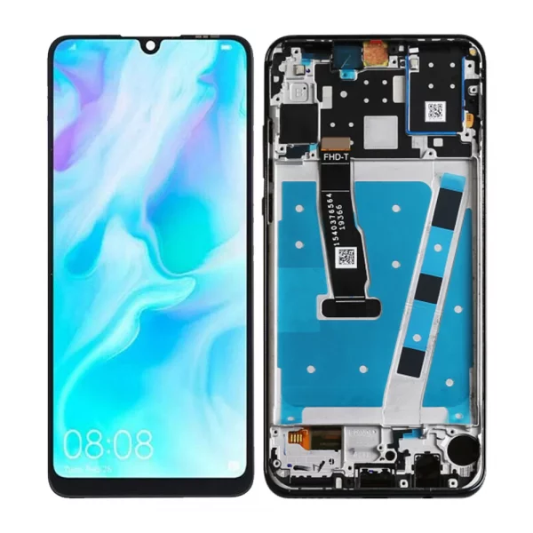 Replacement LCD Screen Display Touch and Digitizer Assembly for Huawei P30 Lite Black – With Frame