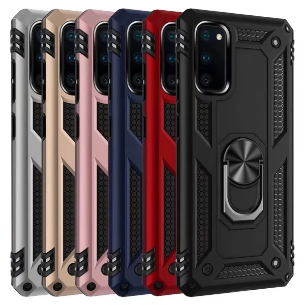 Slim Shockproof Ring Armor Stand Phone Case for Samsung Galaxy A02s (A025F)