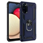 Slim Shockproof Ring Armor Stand Phone Case for Samsung Galaxy A02s (A025F) - Image 2