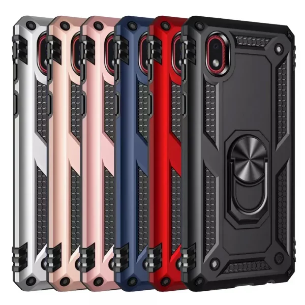 Slim Shockproof Ring Armor Stand Phone Case for Samsung Galaxy A01 Core (A013F)