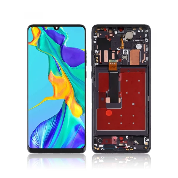 Replacement OLED LCD Screen Display Touch and Digitizer Assembly for Huawei P30 Pro Black – With Frame