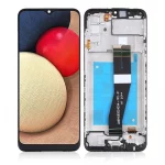Replacement LCD Screen For Samsung Galaxy A02S (A025F) Big Version Black – With Frame