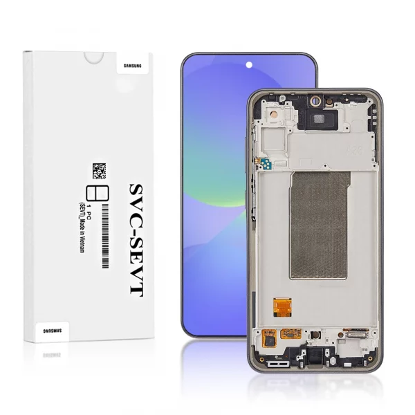 Genuine LCD Screen For Samsung Galaxy A36 (A366E) With Frame and Touchpad – Black (GH82-36841A)