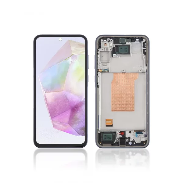 Replacement OLED LCD Screen For Samsung Galaxy A35 (A356B) Black – With Frame