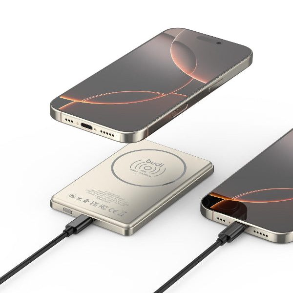budi - Ultra-Thin 5000mAh
20w Wireless Powerbank