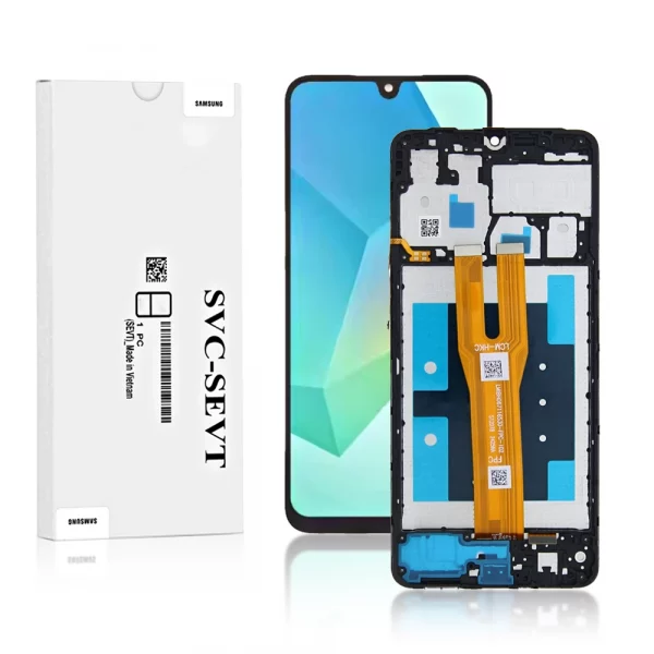 Genuine LCD Screen For Samsung Galaxy A06 (A065F) With Frame and Touchpad – Black  (GH81-26440A)