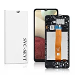 Genuine LCD Screen For Samsung Galaxy A12 (A125F) With Frame and Touchpad – Black  (GH82-24491A)