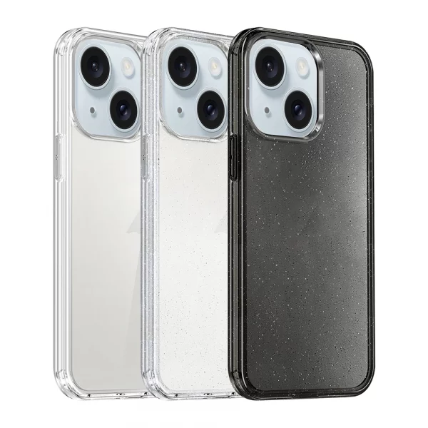 Glittered Starpoint Case For iPhone 15