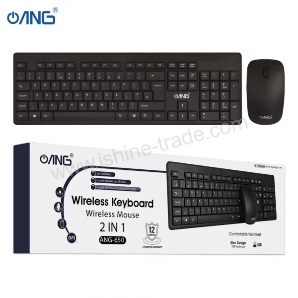 ANG WS650 – Wireless Keyboard And Mouse Combo