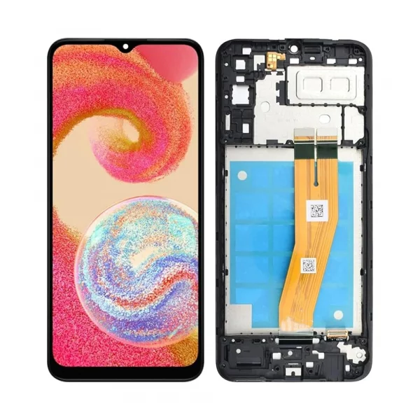 Replacement LCD Screen For Samsung Galaxy A04e (A042F) Black – With Frame