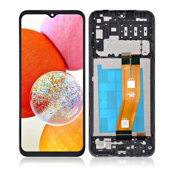 Replacement LCD Screen For Samsung Galaxy A14 4G (A145F) Black – With Frame