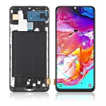 Replacement LCD Screen For Samsung Galaxy A70 (A705F) Black – With Frame