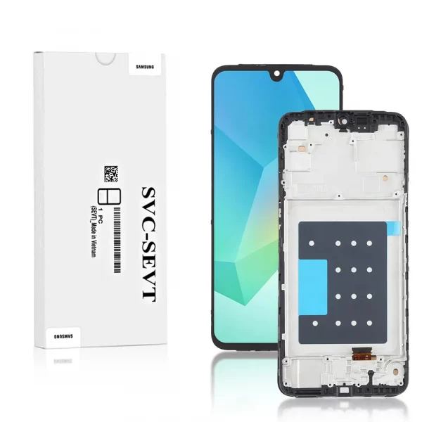 Genuine LCD Screen For Samsung Galaxy A16 5G (A166B) With Frame and Touchpad – Black  (GH82-36143A)