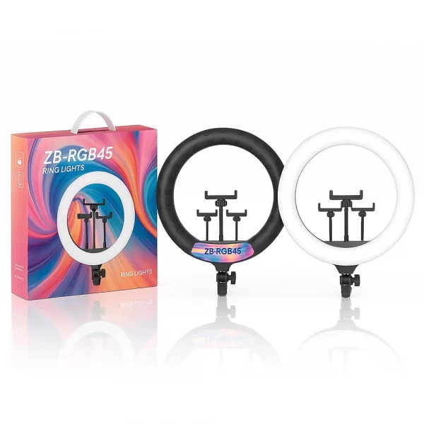 ZB-RGB45 18 inch Multi Colour Soft Ring Light With Tripod