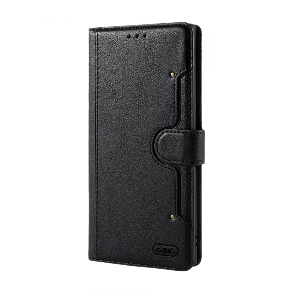 ANG Premium Leather Book Case For iPhone 12