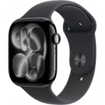 APPLE Watch Series 11 - 46 mm Jet Black Aluminium Case with Black Sport Band, M/L