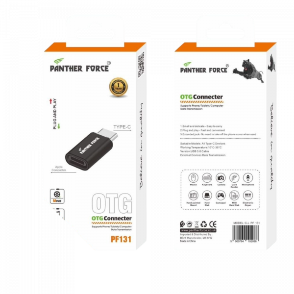 PF131 - Panther Force Type-C OTG Connector - High-Speed Data Transfer
