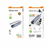 PF133 - Panther Force 6-in-1 Hub Multi Functional Adapter Versatile Connectivity