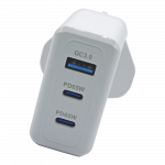 PF193 - Panther Force 65W Plug with 2* C Port / 1* USB-A Port - Fast Charging