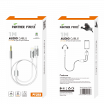 PF280 - Panther Force 1M AUX Cable for Type-C & Apple Connectors