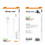 PF284- Panther Force 20cm Data Cable Apple Connector - Fast Charging and Data Transfer