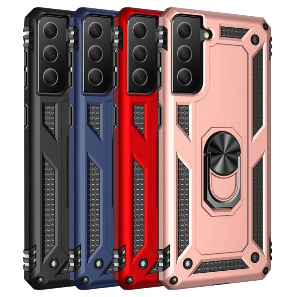 Slim Shockproof Ring Armor Stand Phone Case for Samsung Galaxy A55 (A556B)