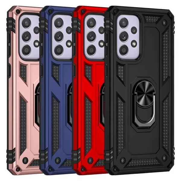 Slim Shockproof Ring Armor Stand Phone Case for Samsung Galaxy A73 (A736B)
