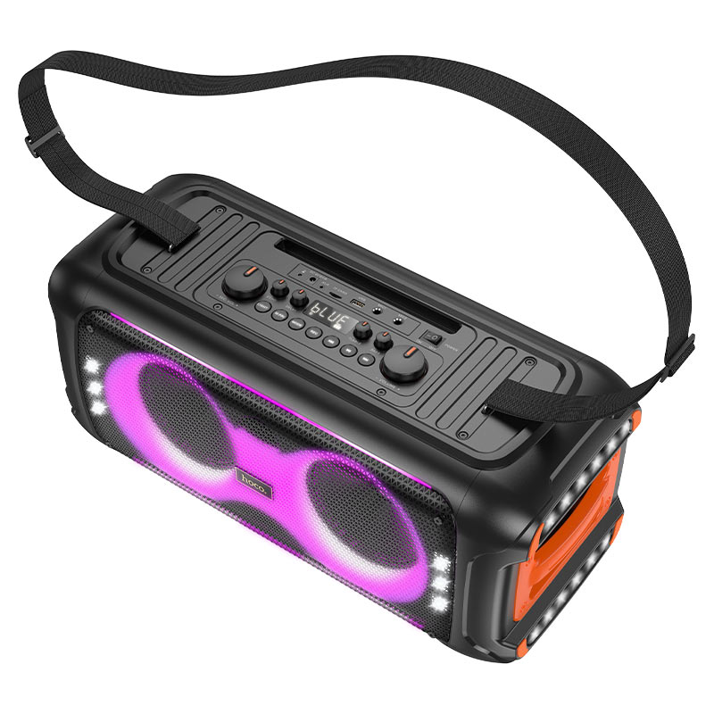 hoco-ha9-kayman-dual-mic-outdoor-bt-speaker-controls.jpg Wireless speaker “HA9 Kayman” portable loudspeaker - Image 1