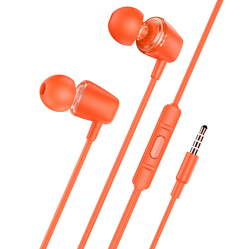 hoco-m107-discoverer-universal-earphones.jpg Wired earphones 3.5mm “M107 Discoverer” with mic - Image 1