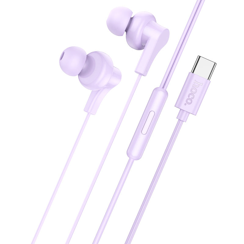hoco-m114-jia-universal-digital-tc-earphones.jpg Wired earphones Type-C “M114 Jia” with mic - Image 1