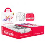 Wired earphones for Lightning “M80 Original series” with mic (set 20pcs)