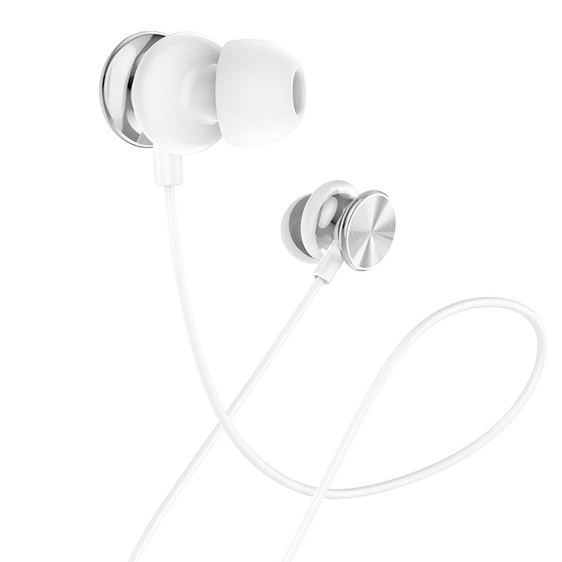 hoco-m96-platinum-earphones-with-microphone-in-ear.jpg Wired earphones 3.5mm “M96 Platinum” with mic - Image 1