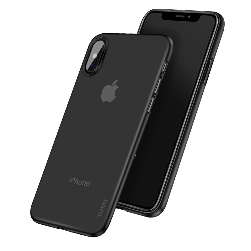 hoco-thin-series-frosted-case-for-iphone-6.5-6.1-5.8.jpg iPhone Xs / Xr / Xs Max “Thin series†phone case back cover - Image 1