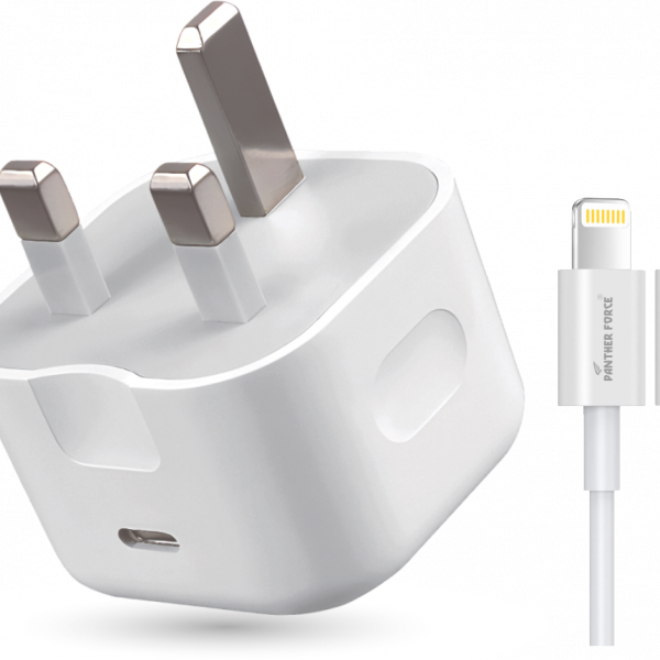 PF69 - Panther Force 20W Fast Charger + Type-C to Lightning Cable Combo