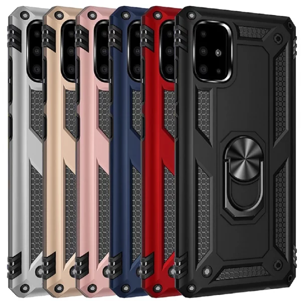 Slim Shockproof Ring Armor Stand Phone Case for Samsung Galaxy A71 (A715F)