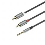 Cable dual RCA to 3.5mm “UPA10” audio plated plugs